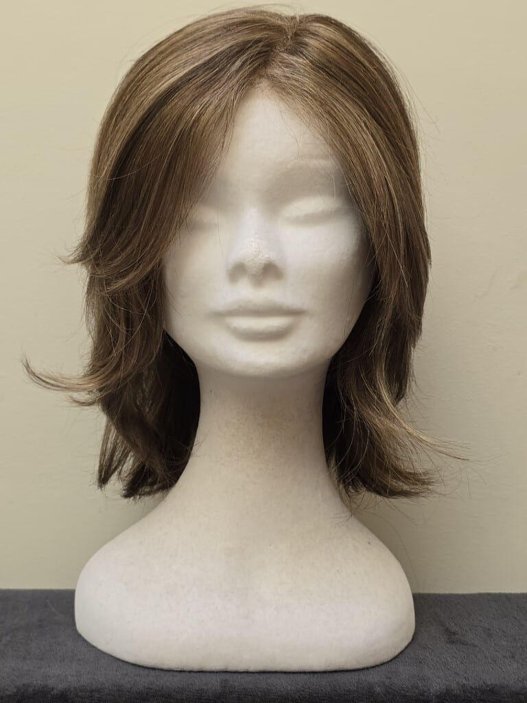 Brown with a Basic Cap and Lace Parting Wig No. 600