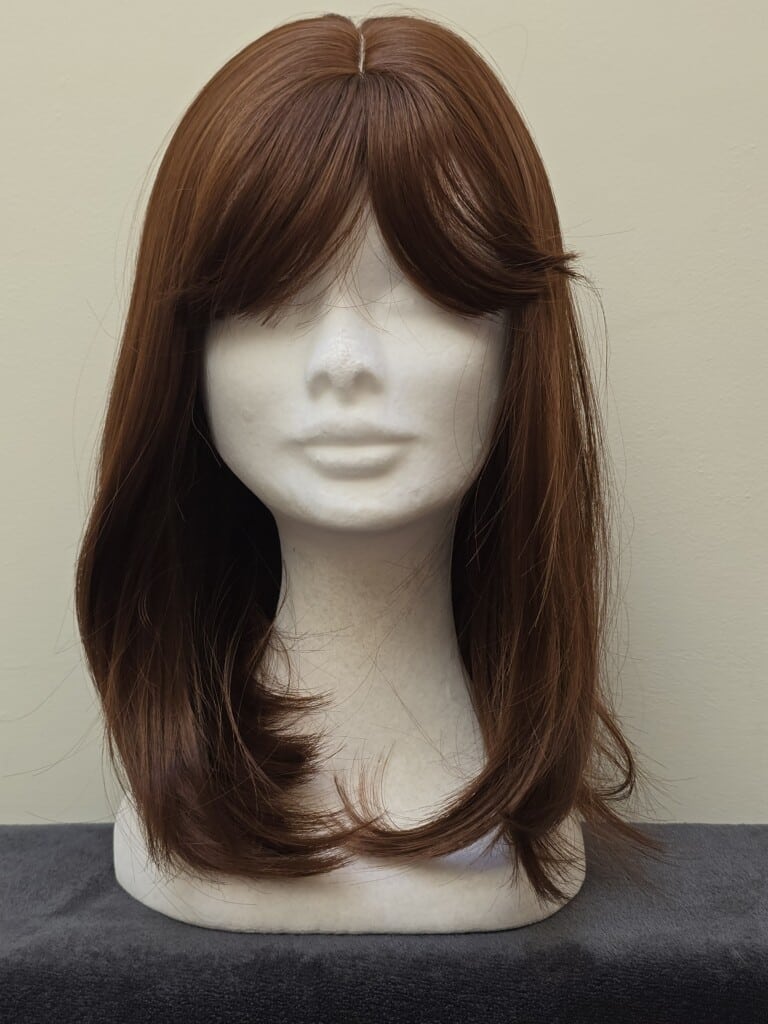 Red with a Basic Cap and Monofilament Parting Wig No. 601