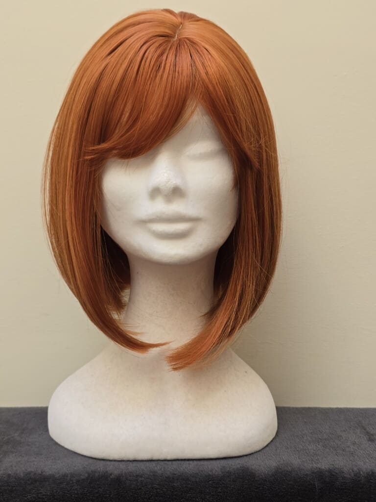 Red with a Basic Cap and Monofilament Top Wig No. 604