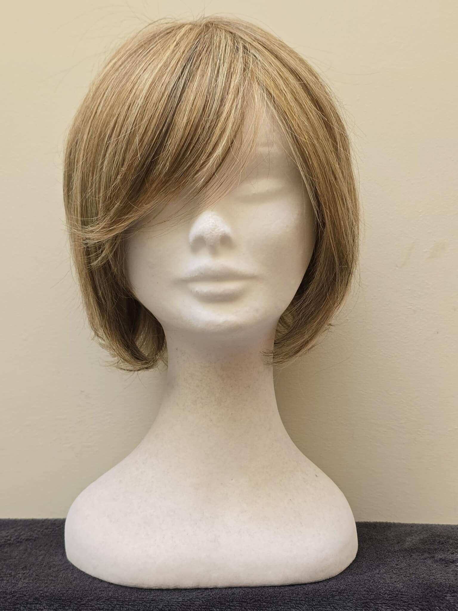Blonde with a Basic Cap and Monofilament Top Wig No. 615