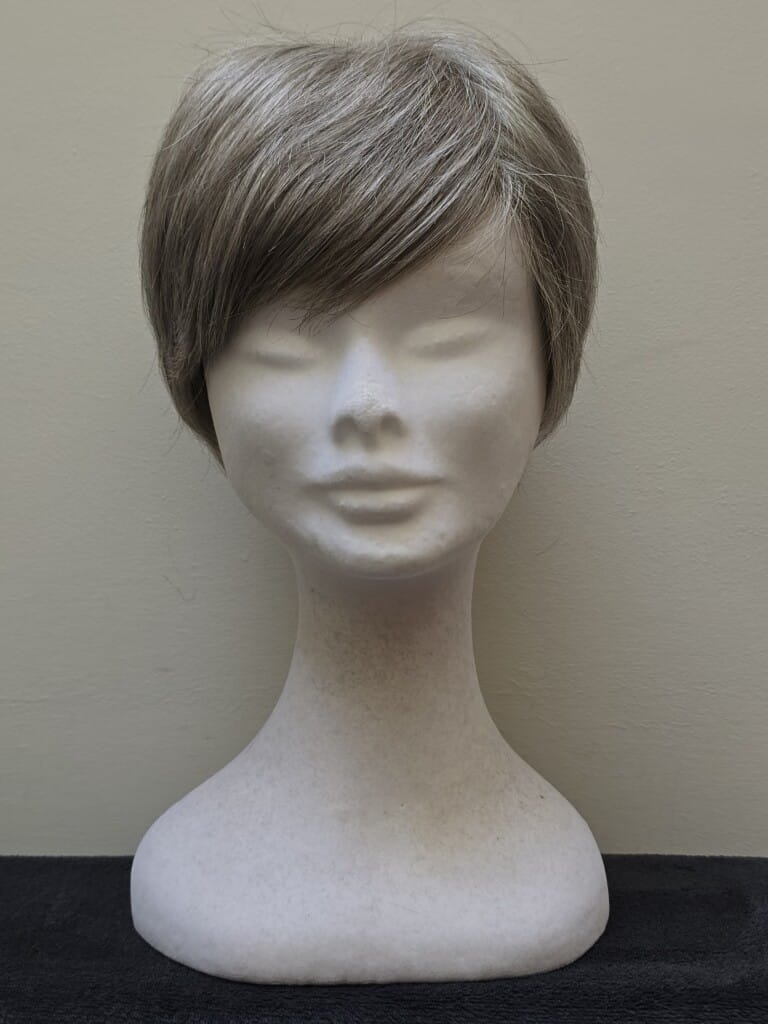 Grey with a Basic Cap and Monofilament Top Wig No. 618