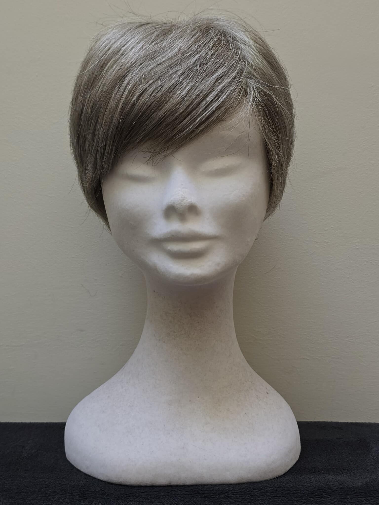 Grey with a Basic Cap and Monofilament Top Wig No. 618
