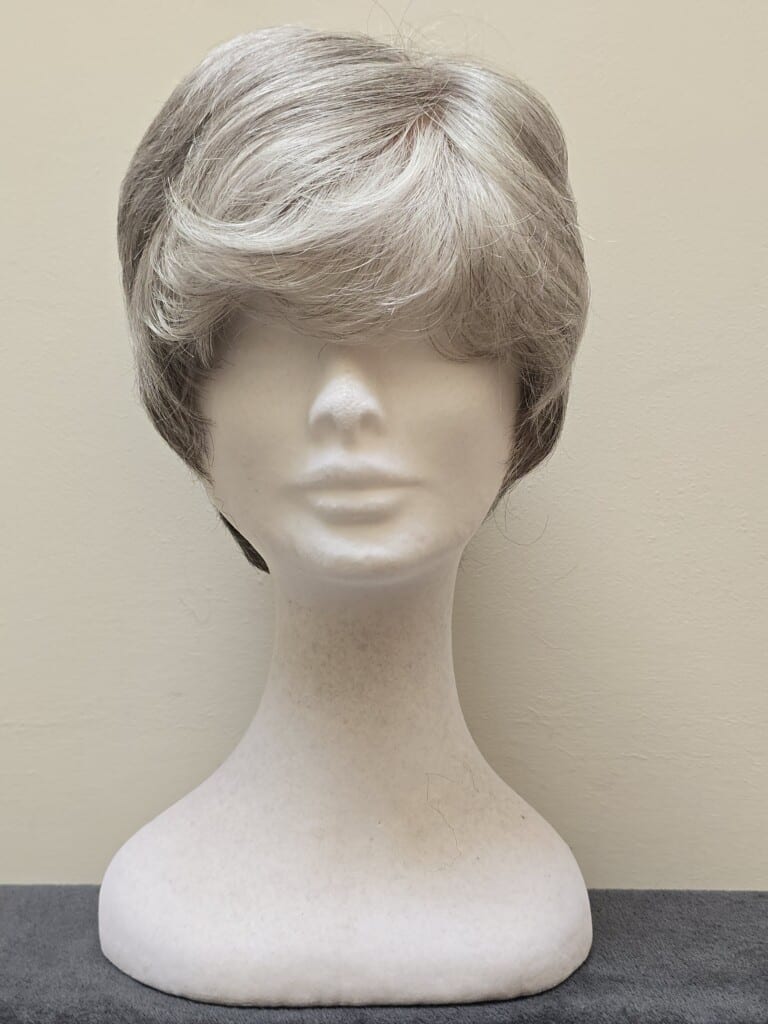 Grey with a Basic Cap and Monofilament Top Wig No. 620