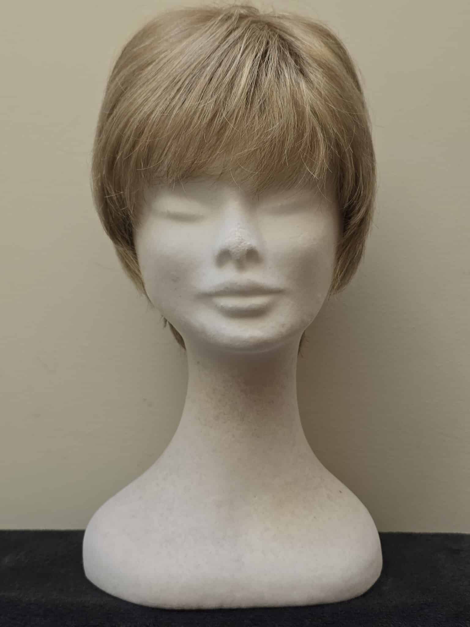 Blonde with a Basic Cap and Monofilament Top Wig No. 626