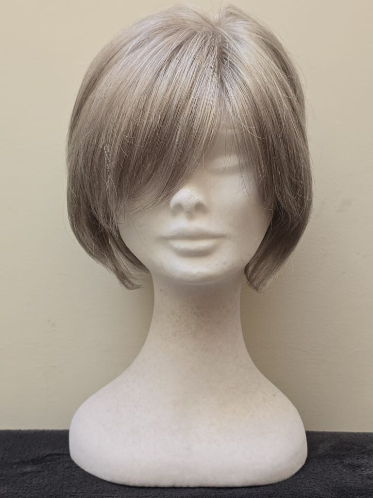 Grey with a BAsic Cap and Monofilament Top Wig No. 629