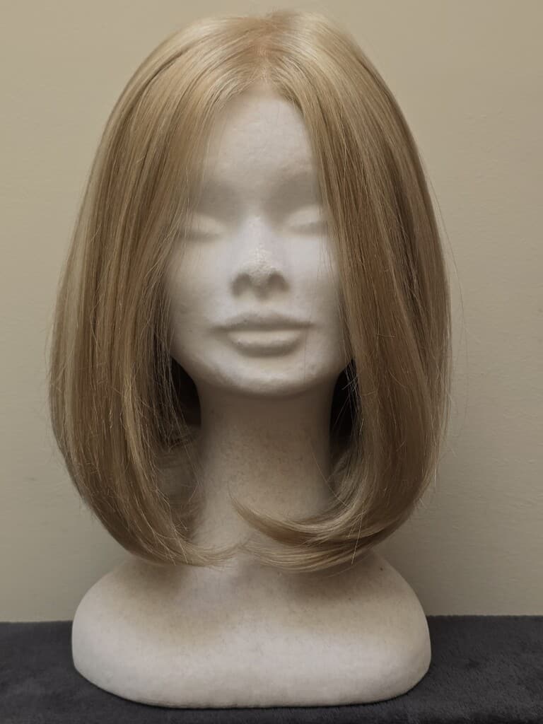 Blonde witha Basic Cap and Monofilament Top Wig No. 636